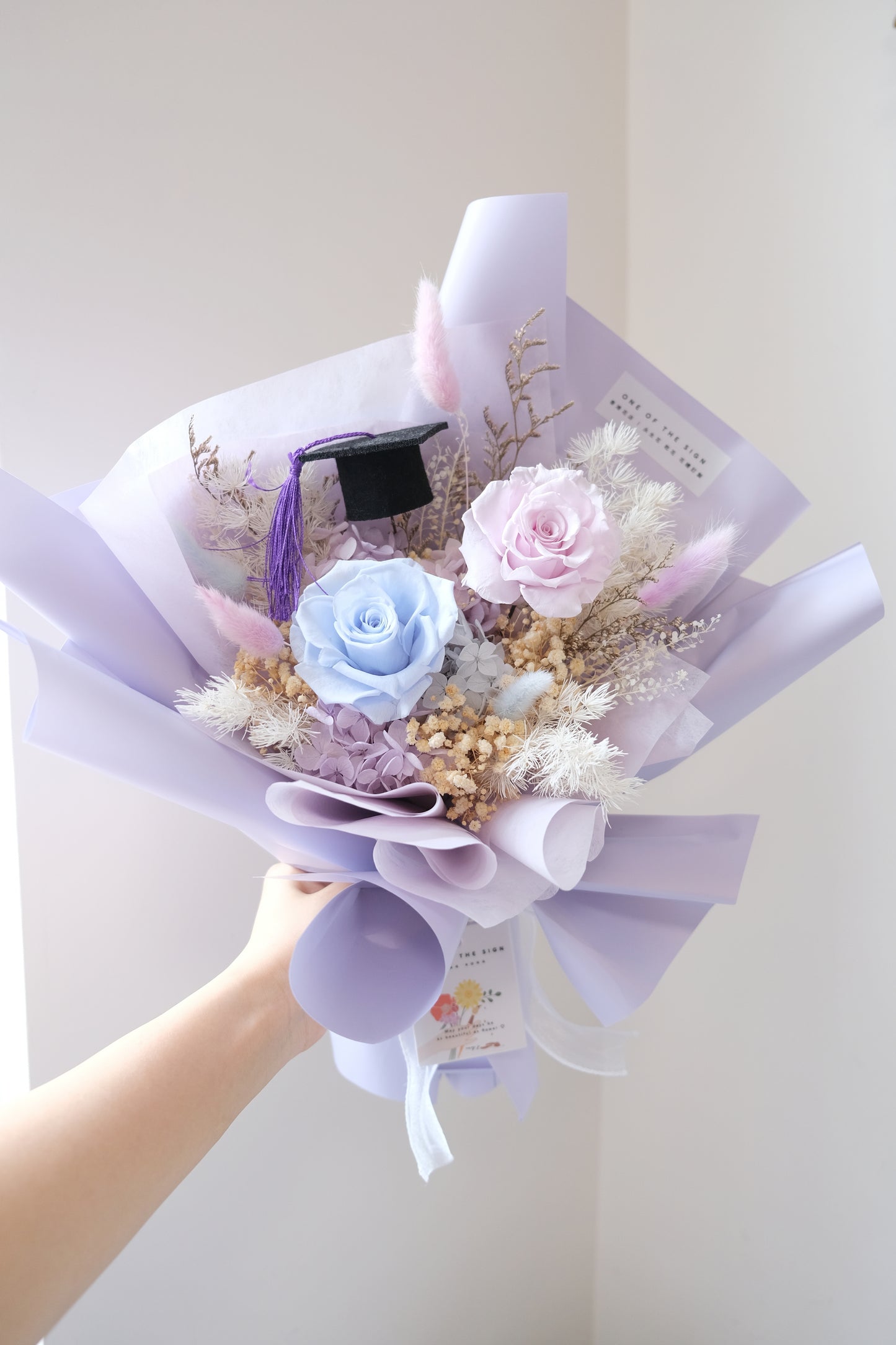 保鮮花玫瑰花束 - 紫藍色 | Preserved Flower Bouquet - Purple x Blue