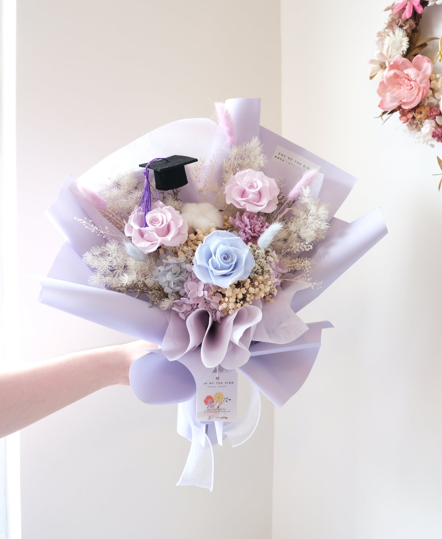 保鮮花玫瑰花束 - 紫藍色 | Preserved Flower Bouquet - Purple x Blue