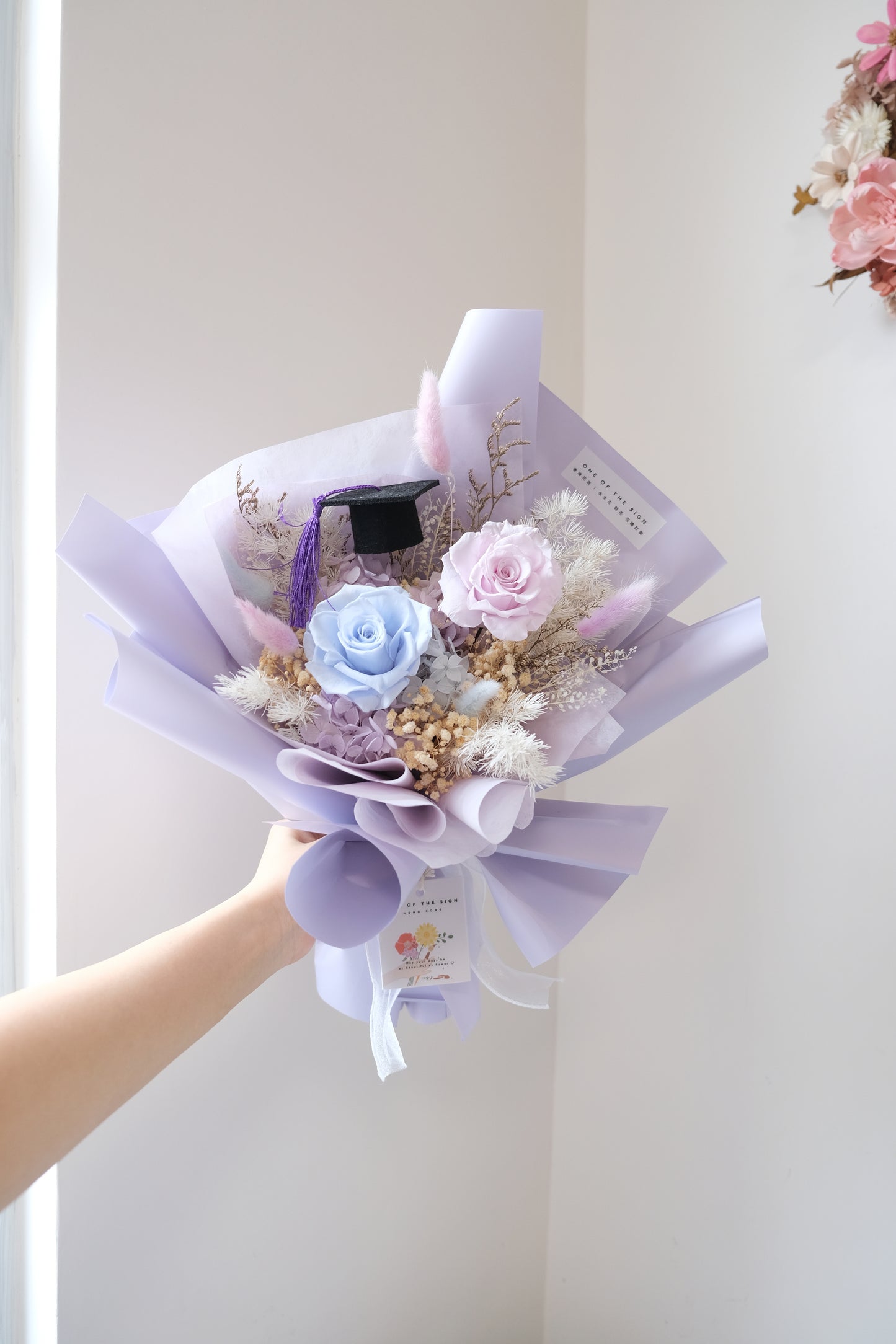 保鮮花玫瑰花束 - 紫藍色 | Preserved Flower Bouquet - Purple x Blue