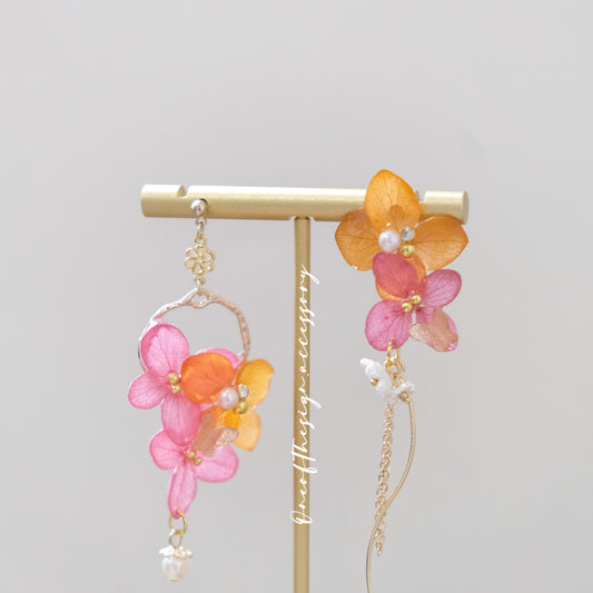 Spring - Preserved Hydrangea Earring