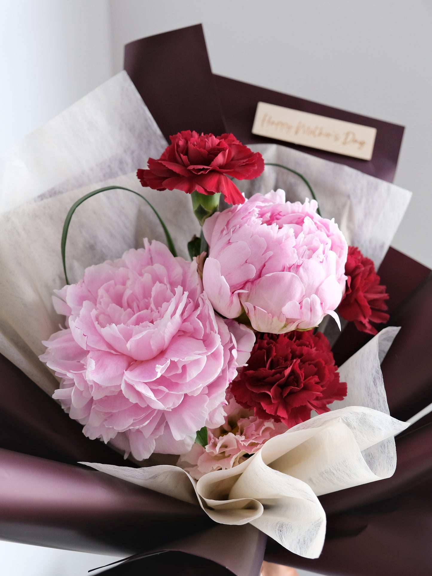 母親節鮮花束 - 牡丹x康乃馨♡ Mother's Day Fresh Flower Bouquet - Peony x Carnation