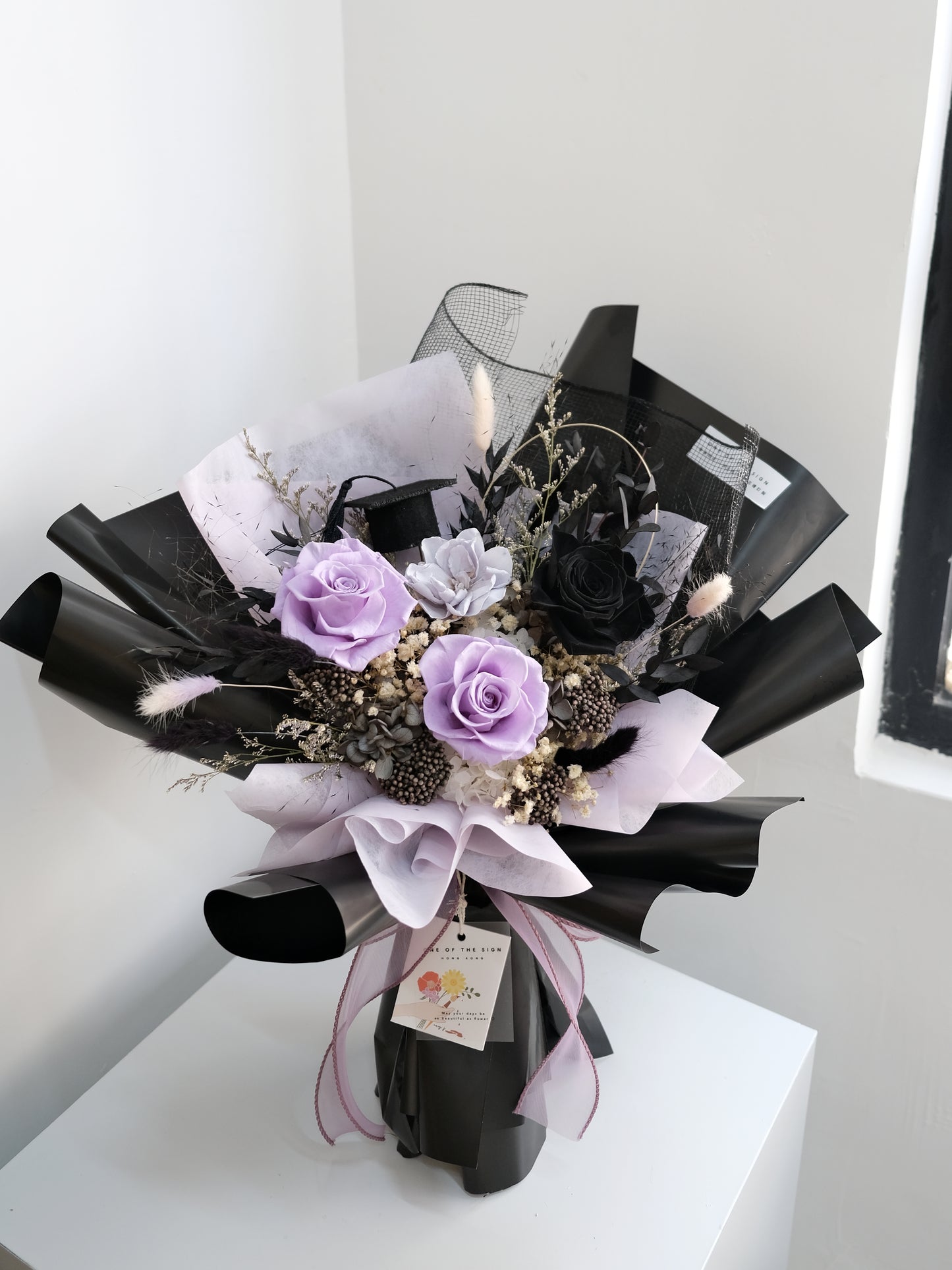 Kuromi 色調永生花束 | Kuromi Colour Preserved Flower Bouquet