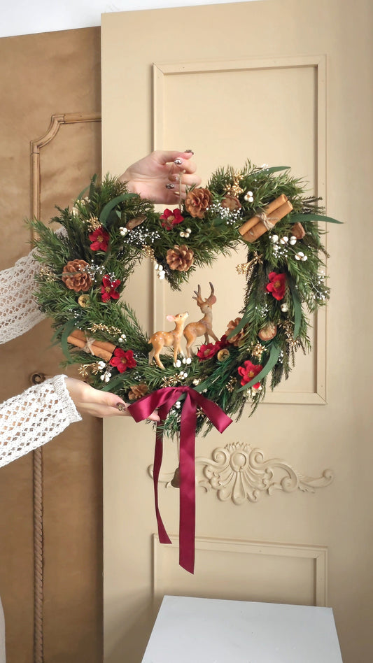 幸福結局 - 聖誕永生花環 | HAPPY ENDING - Preserved Flower Christmas Wreath 40cm