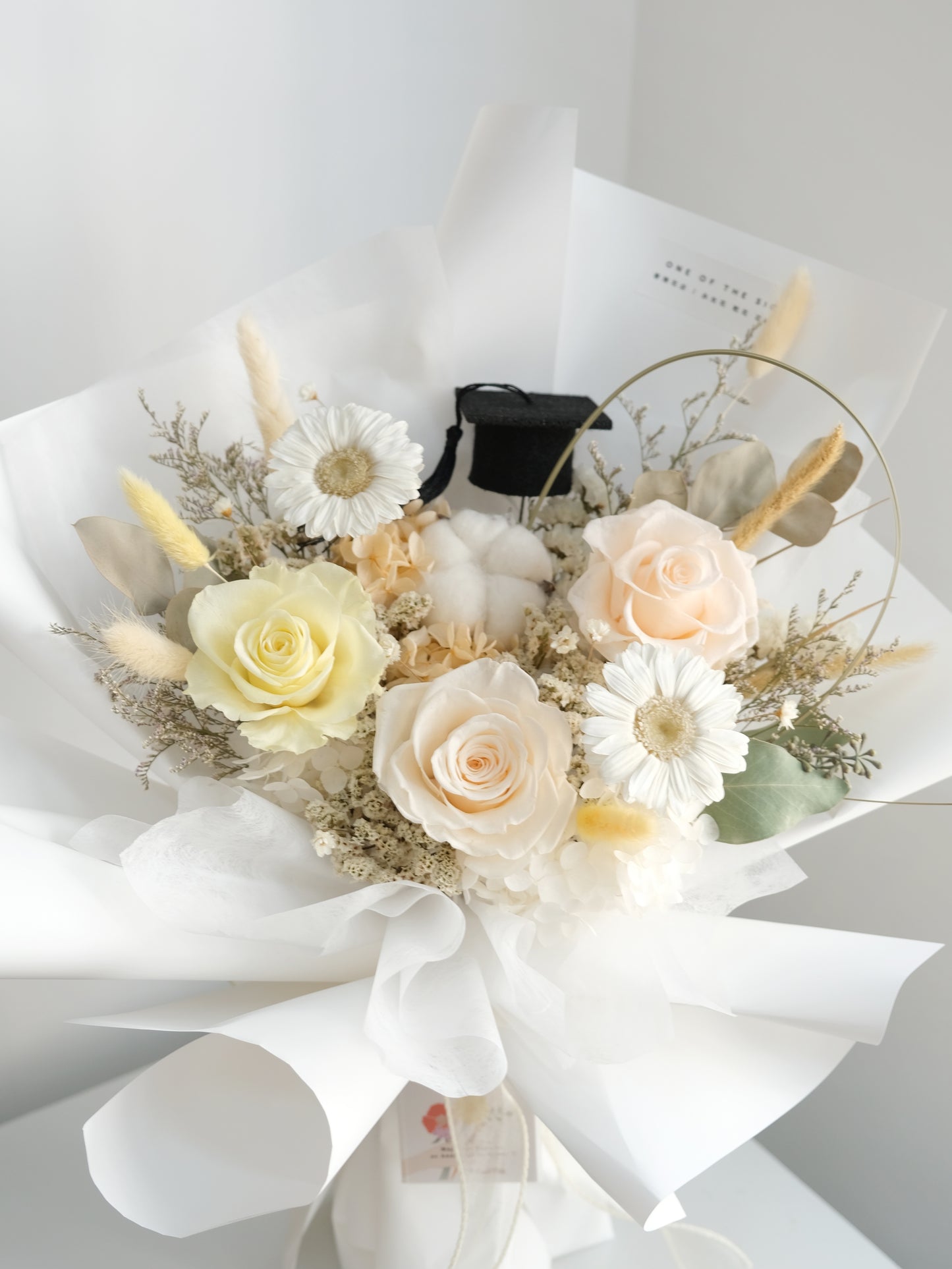 保鮮花非洲菊 x 玫瑰花 | Preserved Barberton Daisy x Rose Flower Bouquet