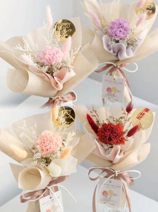 單朵永生康乃馨花束 Preserved Carnation Bouquet