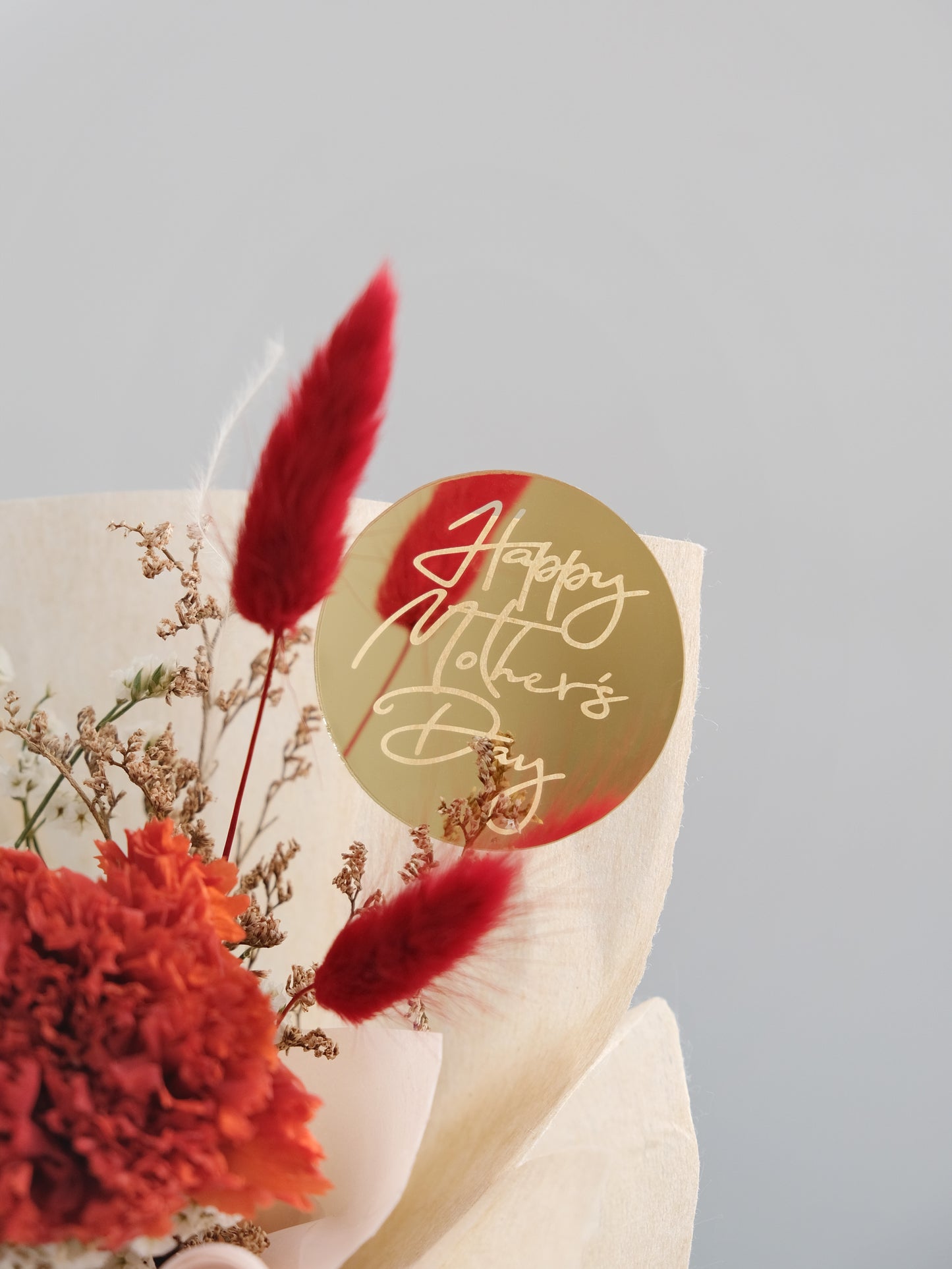 單朵永生康乃馨花束 Preserved Carnation Bouquet