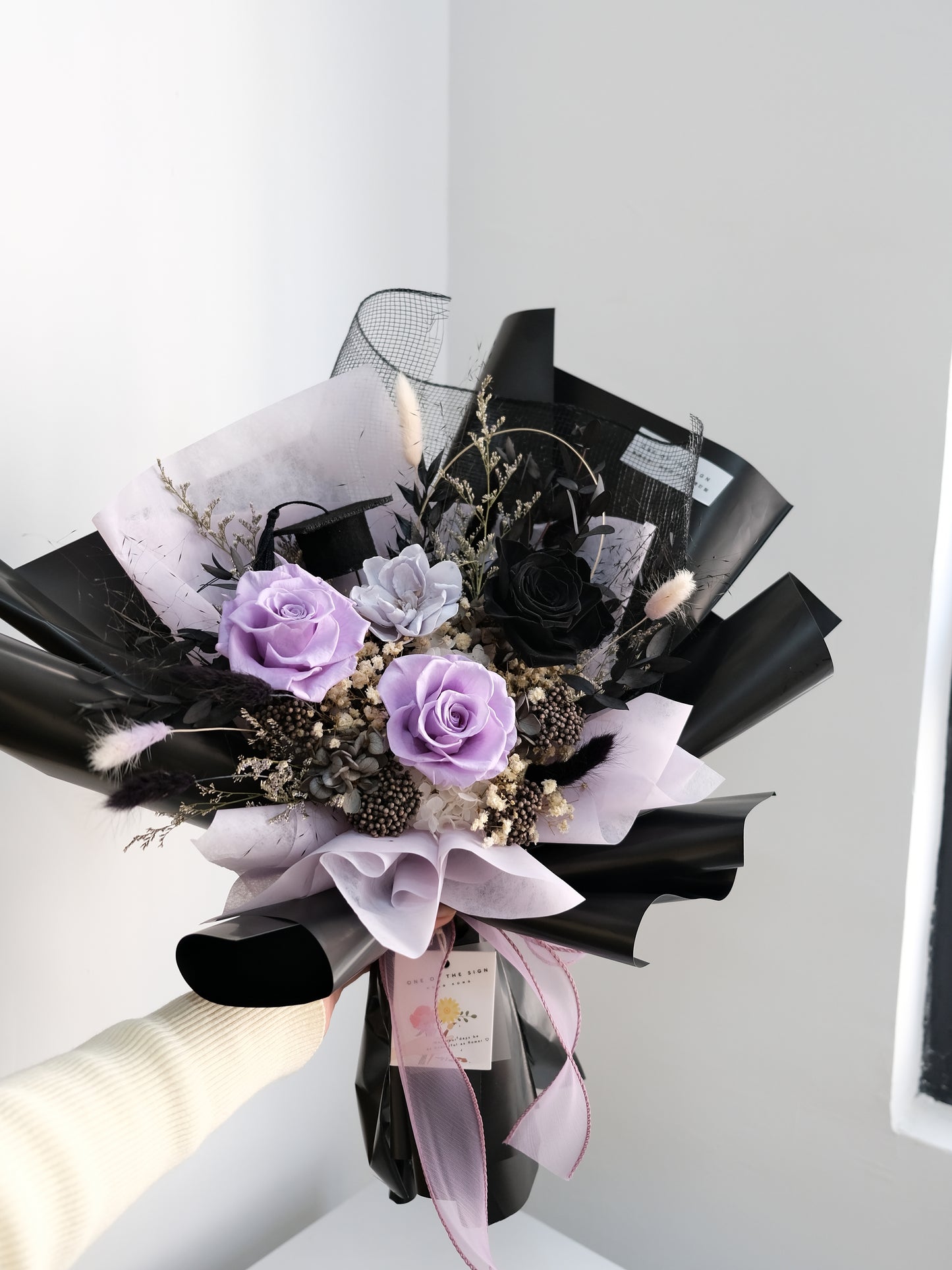 Kuromi 色調永生花束 | Kuromi Colour Preserved Flower Bouquet