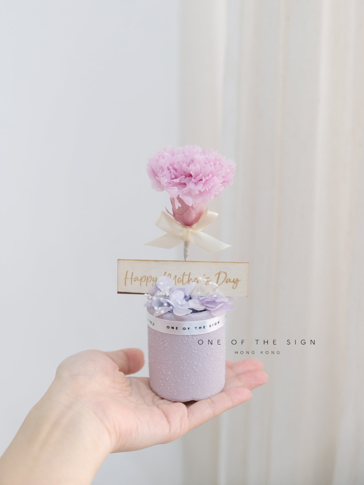 永生花康乃馨小擺設 Preserved Carnation Decoration - Small